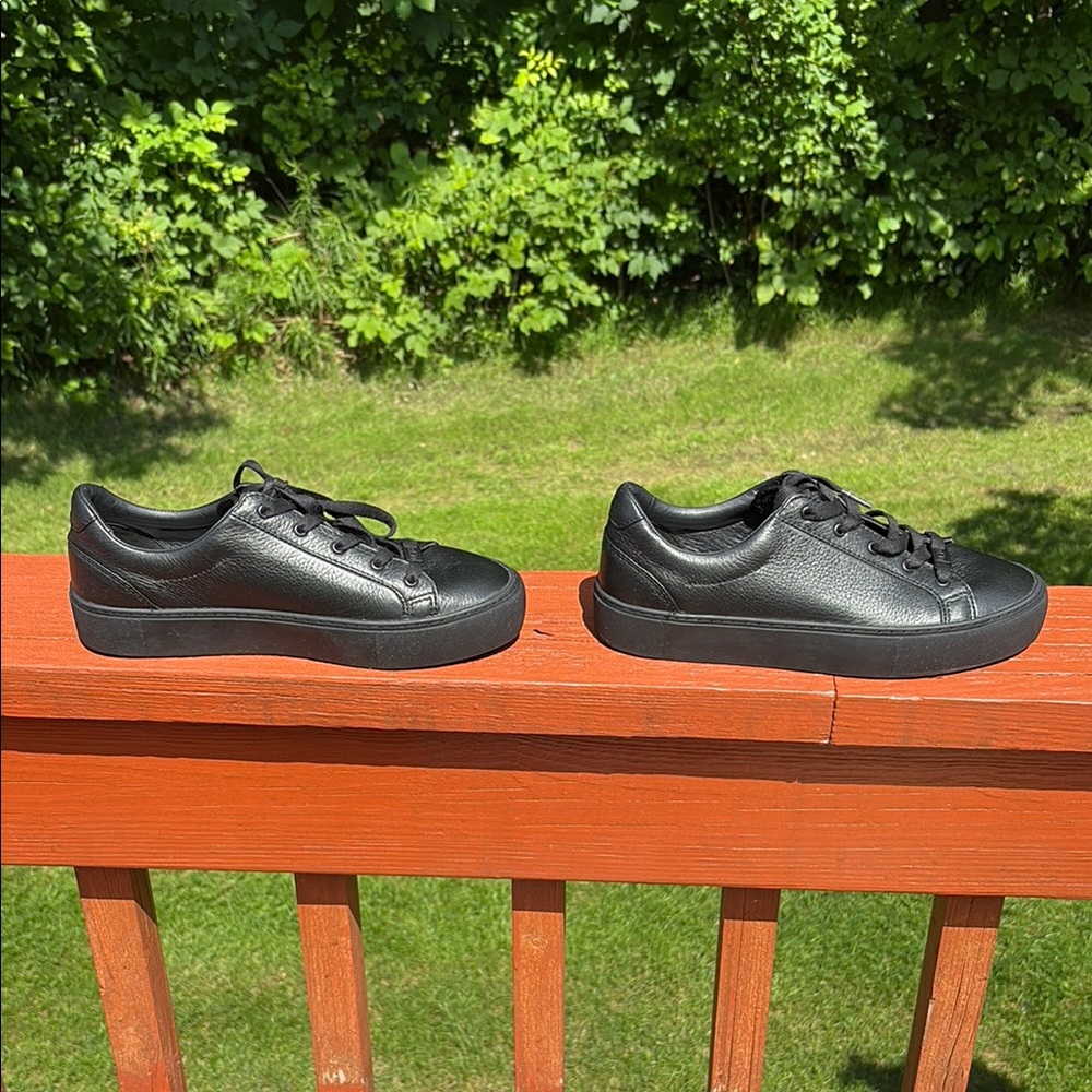 UGG Black Leather Low Top Sneakers for Everyday Comfort-NWB-Never Worn - Picture 7 of 13